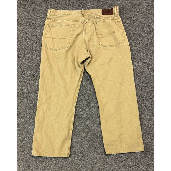 Polo Ralph Lauren Jeans Men's 35x30 Tan Khaki Straight Fit Denim Pants - Picture 3 of 4
